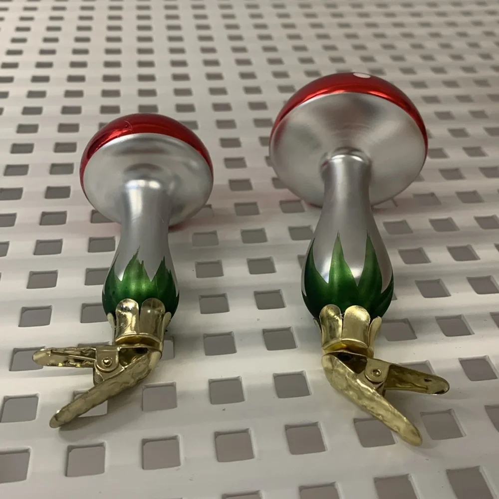 Ikea mushroom Christmas tree decor clip on holiday ornaments decorations new - Picture 11 of 17